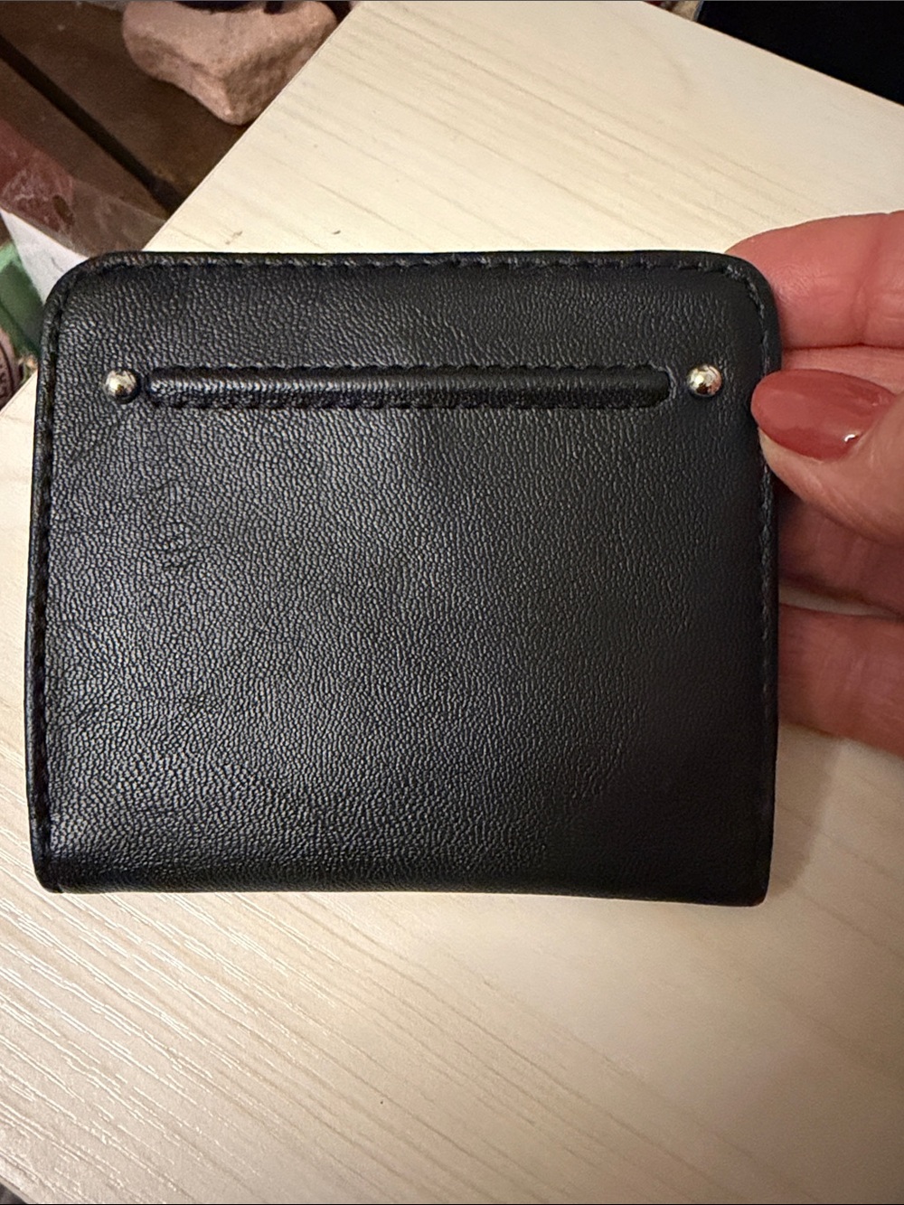 Relic Black Compact Leather Card Wallet